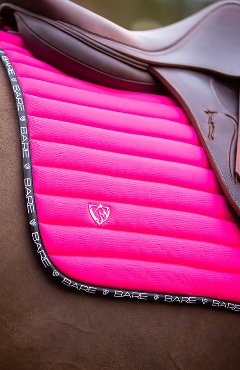 BARE Active Saddle Pad - Jump Cut - Hot Pink